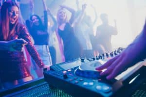 dj and dancing